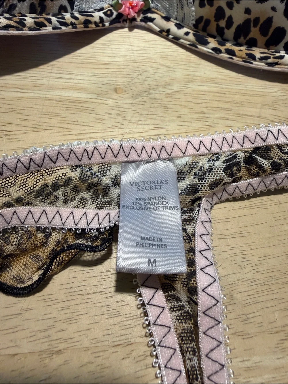 Victoria’s Secret Sexy Little Things Leopard PushUp Bra and Thong Set